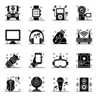 Computer Hardware and Technology Devices vector