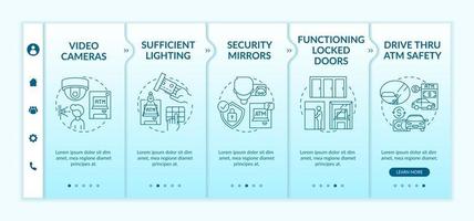 Functioning locked door onboarding vector template