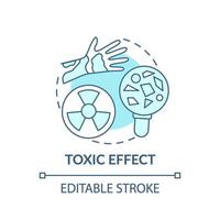 Toxic effect concept icon vector