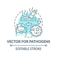Vector for pathogens concept icon