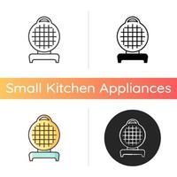 Waffle maker icon vector