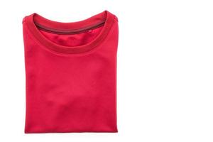 camiseta roja para ropa foto