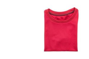 camiseta roja para ropa foto