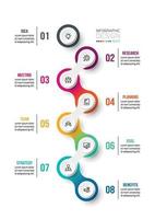 Timeline chart business infographic template.