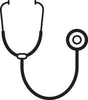 Line icon for stethoscope