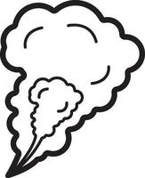 Line icon for smoke