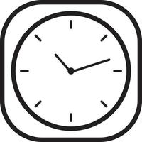 Line icon for clock vector