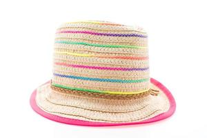 sombrero de paja de playa foto