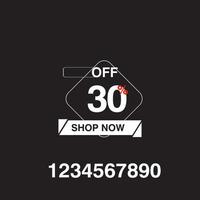 Shop now color discount sticker vector