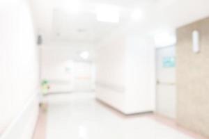 Interior del hospital desenfocado abstracto para el fondo foto