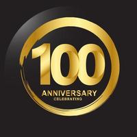 100 Year Anniversary Vector Template Design Illustration