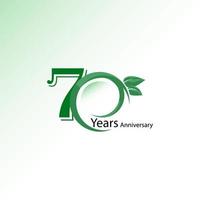 70 year anniversary design template vector illustration