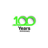 100 Year Anniversary Vector Template Design Illustration