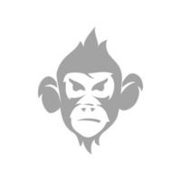 Monkey Head Modern Design Template Illustration Isolated