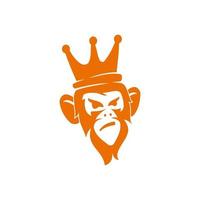 Monkey King Design Template Vector Illustration Isolated