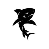 tiburón, peligro, diseño, vector, aislado, ilustración, plantilla vector
