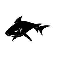 Shark design Badge vector isolated illustration template