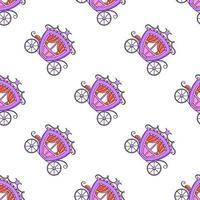 Colored seamless pattern. Cartoon style. Hand drawn. Vector illustration isolated on white background. For walpaper, poster, banner.