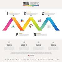 Timeline Infographics Design Template vector