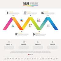 Timeline Infographics Design Template vector