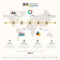 Timeline Infographics Design Template vector