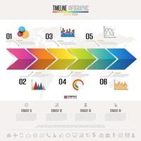 Timeline Infographics Design Template vector