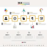 Timeline Infographics Design Template vector