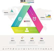 Infographics design template with icons set vector