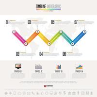 Timeline Infographics Design Template vector