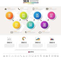 Timeline Infographics Design Template vector