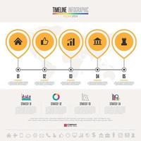 Timeline Infographics Design Template vector