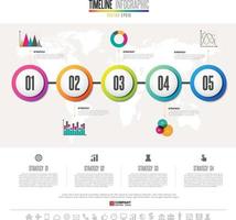 Timeline Infographics Design Template vector