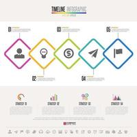 Timeline Infographics Design Template vector