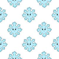 Color seamless pattern winter. Cartoon style. Bright design. For walpaper, poster, banner. Hand drawn. Vector illustration isolated on white background.