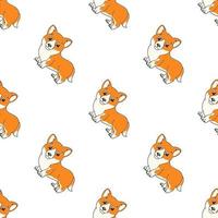 Colored seamless pattern. Cartoon style. Hand drawn. Vector illustration isolated on white background. For walpaper, poster, banner.