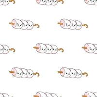Colored seamless pattern. Cartoon style. Hand drawn. Vector illustration isolated on white background. For walpaper, poster, banner.
