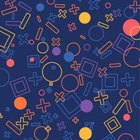 Geometric background with bright colors and dynamic shape compositions vector