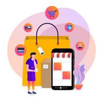 vector de compras online