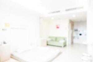 Interior del hospital desenfocado abstracto para el fondo foto
