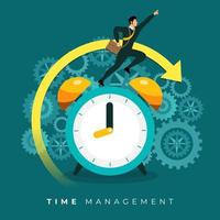 Time management in business vector