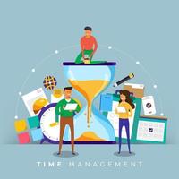 Time management in business vector