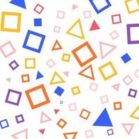 Geometric background with vivid color shapes vector