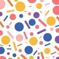 Geometric background with vivid color shapes vector