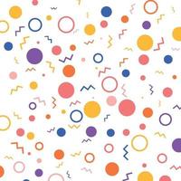 Geometric background with vivid color shapes vector