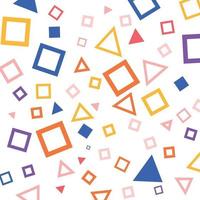 Geometric background with vivid color shapes vector