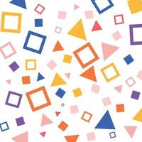 Geometric background with vivid color shapes vector