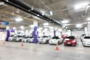 Abstract blur car parking lot