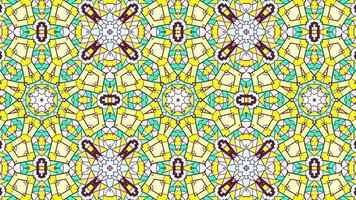 Abstract Ethnic Authentic Symmetric Pattern Ornamental Decorative Kaleidoscope video