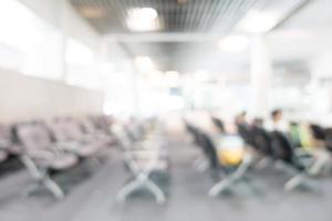 Abstract defocused airport interior for background photo