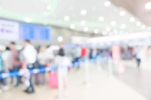 Abstract defocused airport interior for background photo